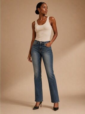 Lucky Brand Sweet N Low Straight Leg Jeans Women’s Size 6 Blue Denim Ultra